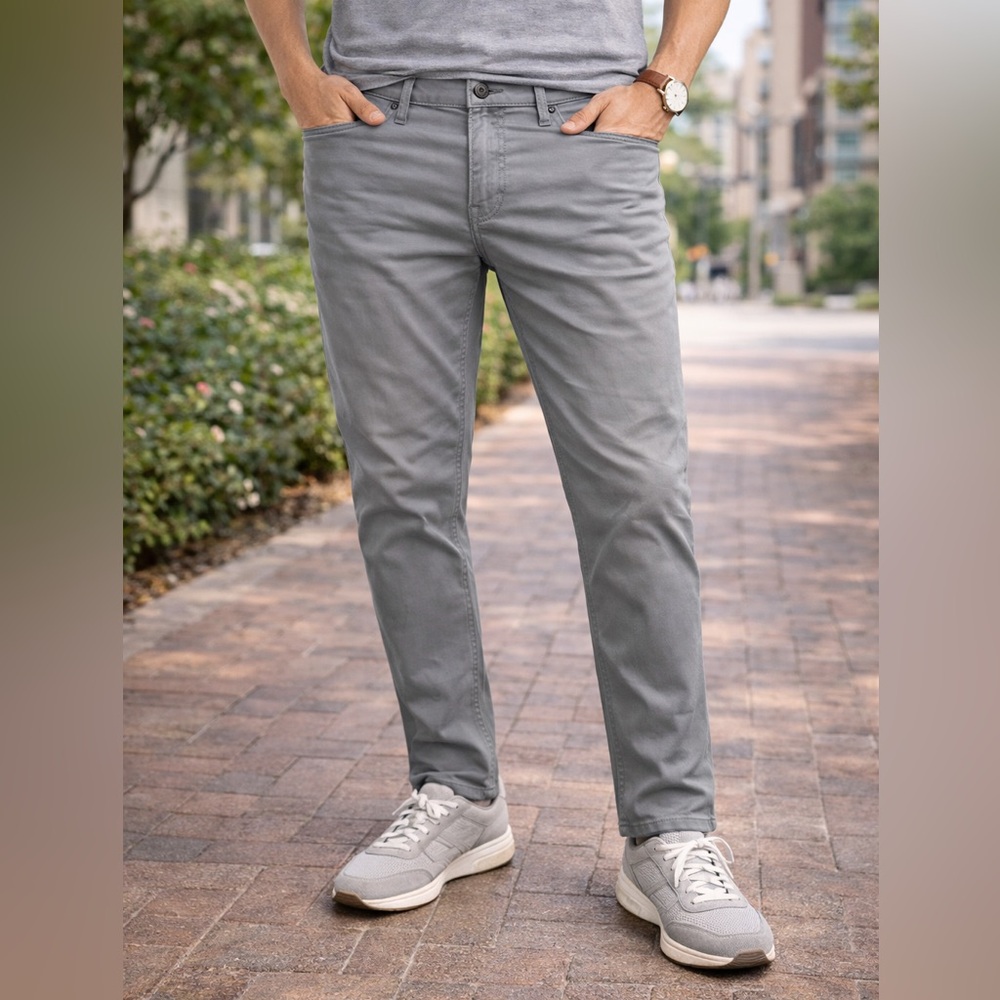 Ben Sherman Men’s Slim Fit Stretch Dress Pants 33x32 | Gray | NWT | comfortable - Picture 7 of 11